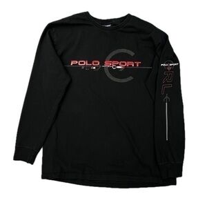 Vintage Polo Sport REFLECTIVE Long Sleeve Pullover Tee Shirt